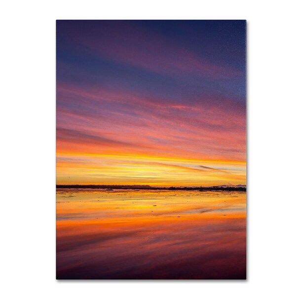 Trademark Fine Art Pierre Leclerc 'Boundary Sunset' Canvas Art, 14x19 - PL0093-C1419GG