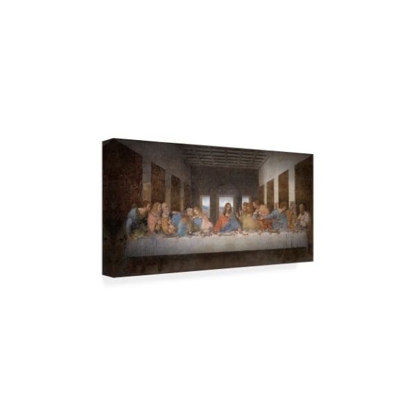 Trademark Fine Art Leonardo Da Vinci 'The Last Supper Da Vinci' Canvas Art, 16x32 - IC00523-C1632GG