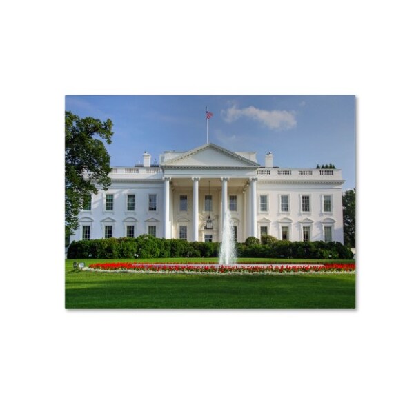 Trademark Fine Art CATeyes 'White House' Canvas Art, 30x47 - MZ0252-C3047GG
