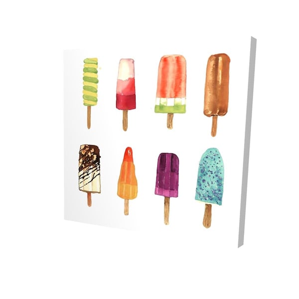 Begin Home Decor 32 x 32 in. Iced Lollipop-Print on Canvas - 2080-3232-GA115