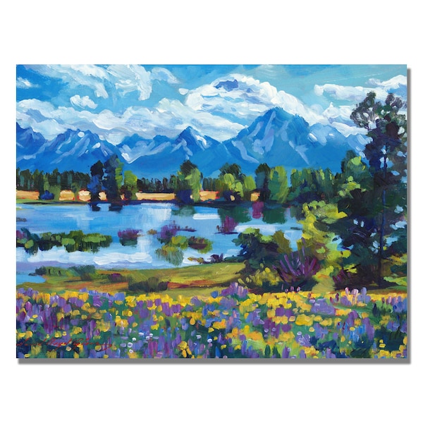 Trademark Fine Art David Lloyd Glover 'Wildflower Valley' Canvas Art, 24x32 - DLG0243-C2432GG