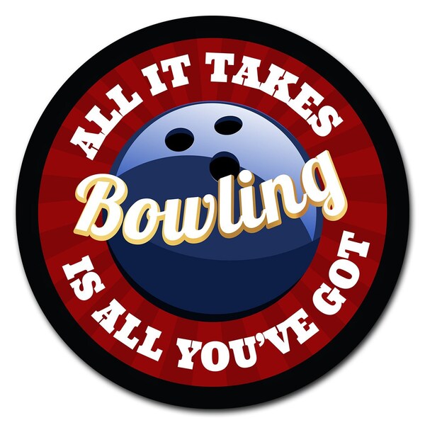 Signmission Bowling Zone Circle Corrugated Plastic Sign - C-12-CIR-BOWLING