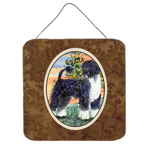 Micasa Portuguese Water Dog Aluminium Metal Wall Or Door Hanging Prints - MI757949