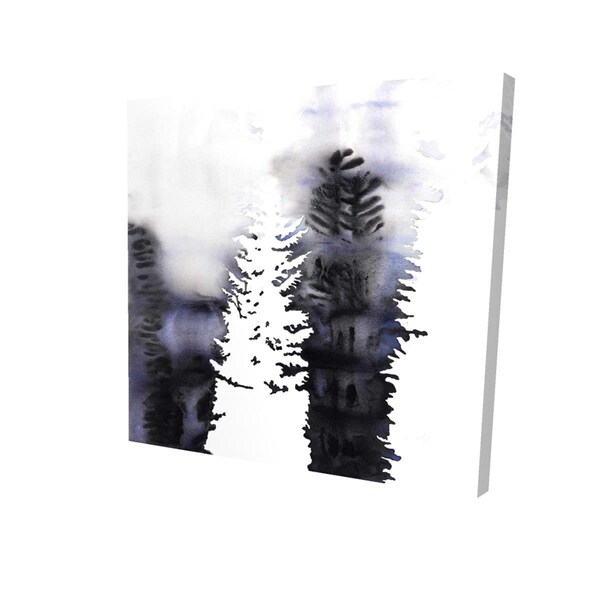 Fondo 32 x 32 in. Silhouettes of Trees-Print on Canvas - FO3329976