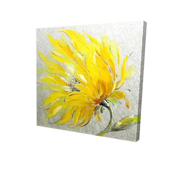 Fondo 16 x 16 in. Yellow Flower-Print on Canvas - FO2791887
