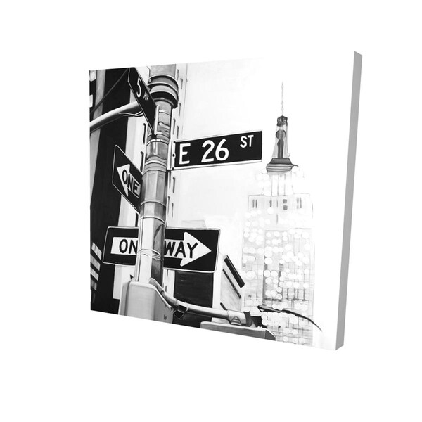 Fondo 32 x 32 in. New York City Street Signs-Print on Canvas - FO3346289