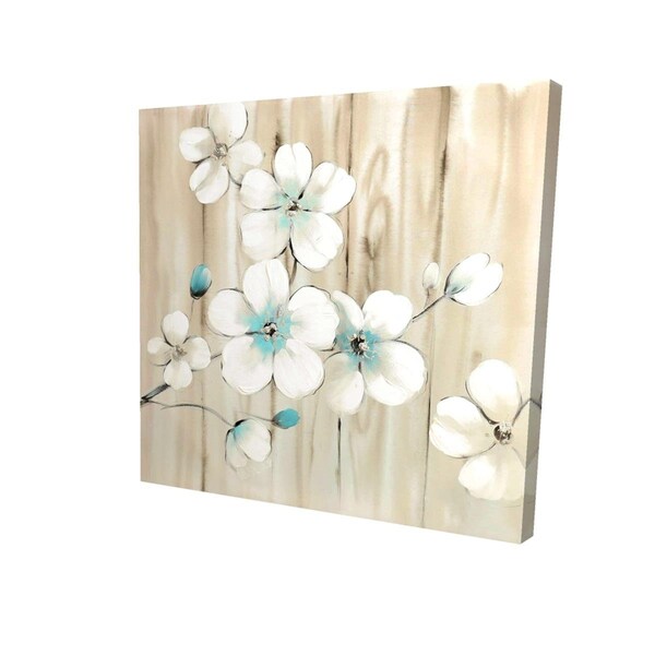 Begin Home Decor 32 x 32 in. Cherry Blossom In White-Print on Canvas - 2080-3232-FL84