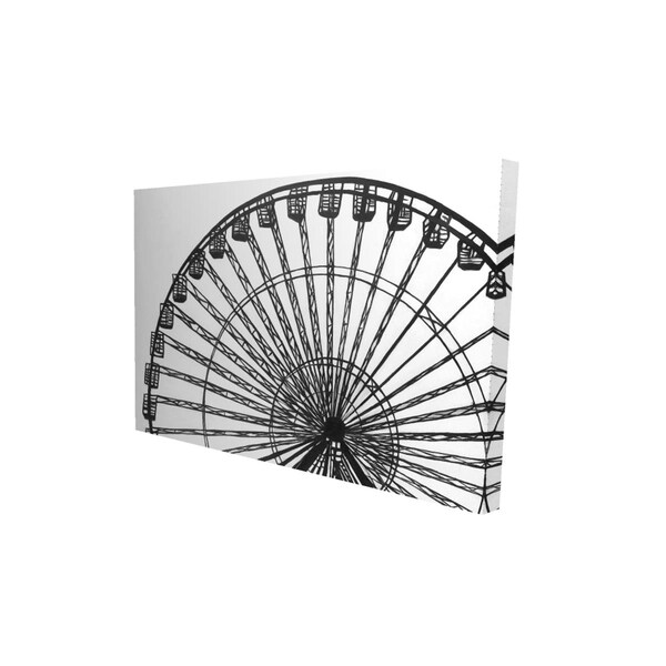 Fondo 20 x 30 in. Monochrome Ferris Wheel-Print on Canvas - FO2780857