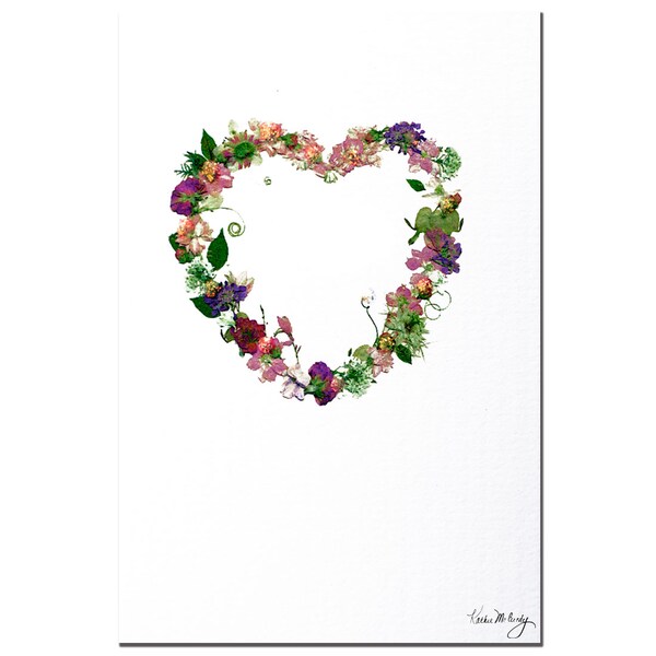 Trademark Fine Art Heart Strings by Kathie McCurdy 16x24 Canvas Ready to Hang!, 16x24 - KM080-C1624GG