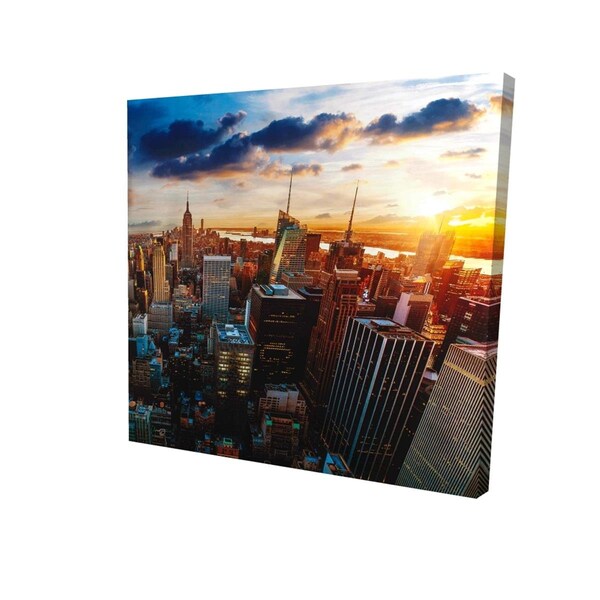 Begin Home Decor 16 x 16 in. City of New York by Dawn-Print on Canvas - 2080-1616-CI113
