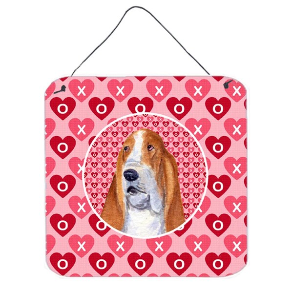 Micasa Basset Hound Aluminium Metal Wall Or Door Hanging Prints - MI233954