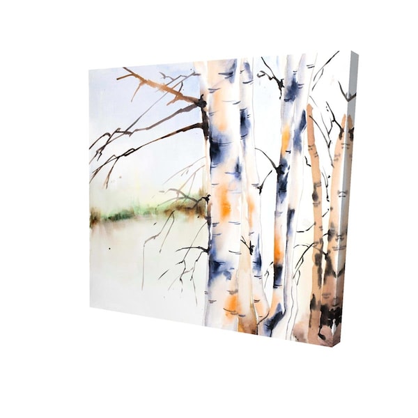 Fondo 32 x 32 in. Birchs Trunks-Print on Canvas - FO2791133