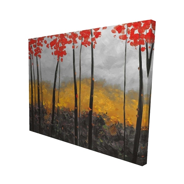 Begin Home Decor 16 x 20 in. Abstract Autumn Trees-Print on Canvas - 2080-1620-LA111
