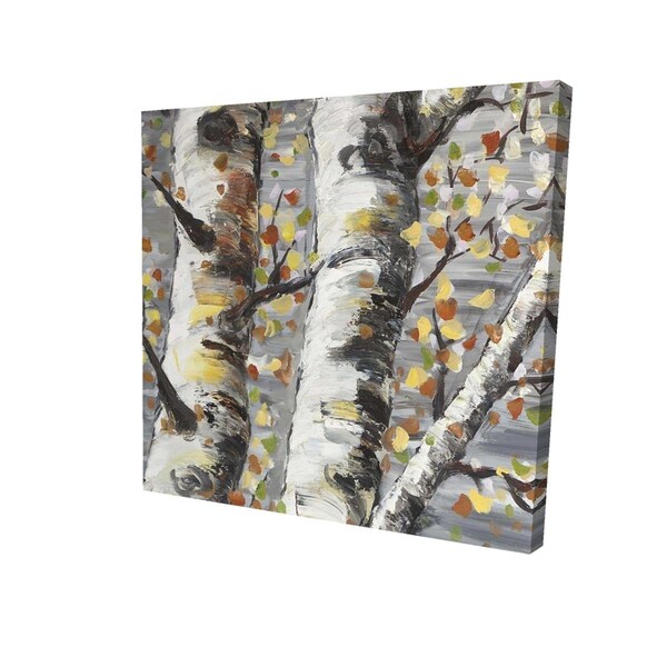 Begin Home Decor 16 x 16 in. Budding White Birches 1-Print on Canvas - 2080-1616-LA112-CR2