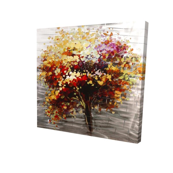 Fondo 16 x 16 in. Abstract Colorful Tree-Print on Canvas - FO2780503