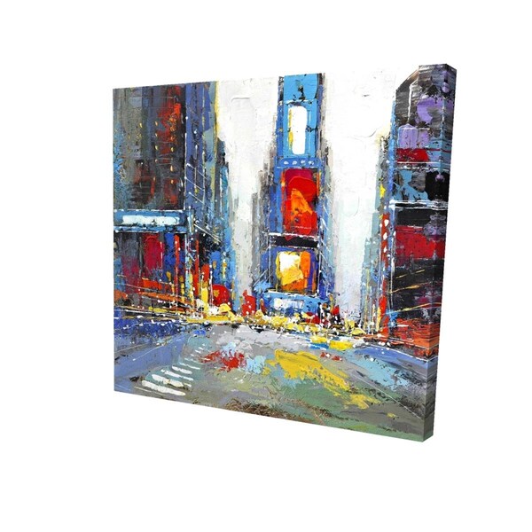 Fondo 16 x 16 in. Abstract & Colorful Buildings-Print on Canvas - FO2787165