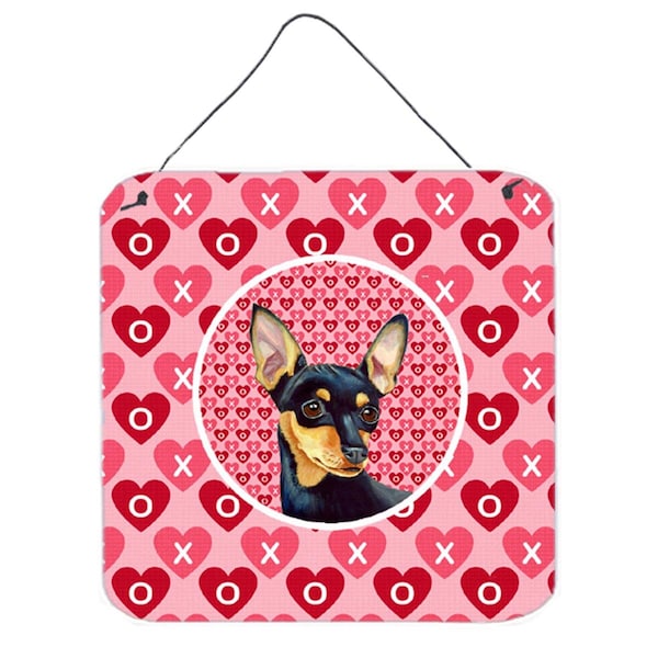 Micasa Min Pin Valentines Love And Hearts Aluminium Metal Wall or Door Hanging Prints - MI236833