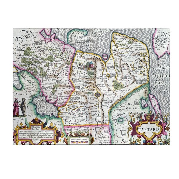 Trademark Fine Art Mercator's Atlas 'Map of Tartaria 1595' Canvas Art, 14x19 - BL00621-C1419GG