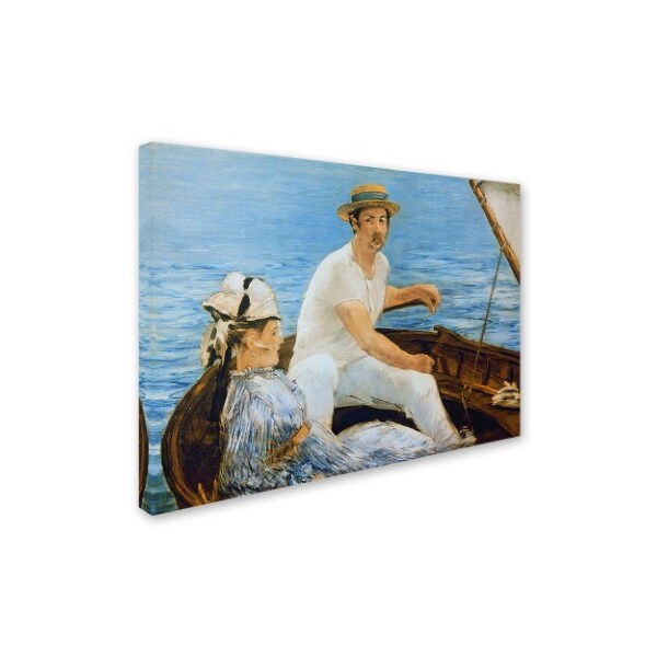 Trademark Fine Art Edouard Manet 'Boating 1874' Canvas Art, 14x19 - BL01324-C1419GG