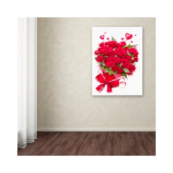 Trademark Fine Art The Macneil Studio 'Valentine Roses' Canvas Art, 18x24 - ALI8514-C1824GG