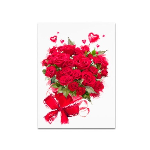 Trademark Fine Art The Macneil Studio 'Valentine Roses' Canvas Art, 18x24 - ALI8514-C1824GG