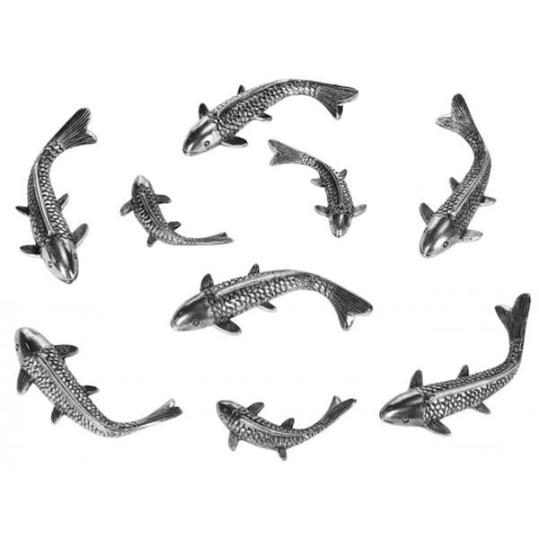 Safavieh Koi Fish Wall Decor, Antique and Silver - WDC1025A