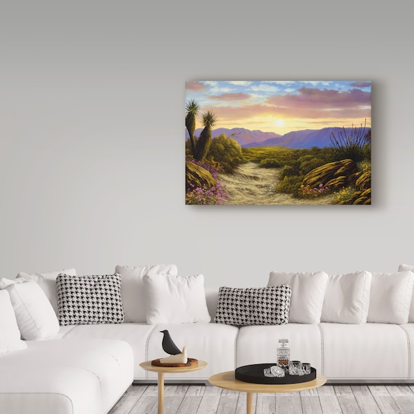 Trademark Fine Art Anthony Casay 'Desert Scene' Canvas Art, 12x19 - ALI20268-C1219GG