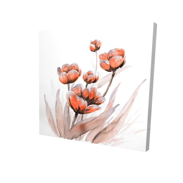 Fondo 16 x 16 in. Watercolor Wild Flowers-Print on Canvas - FO2795166