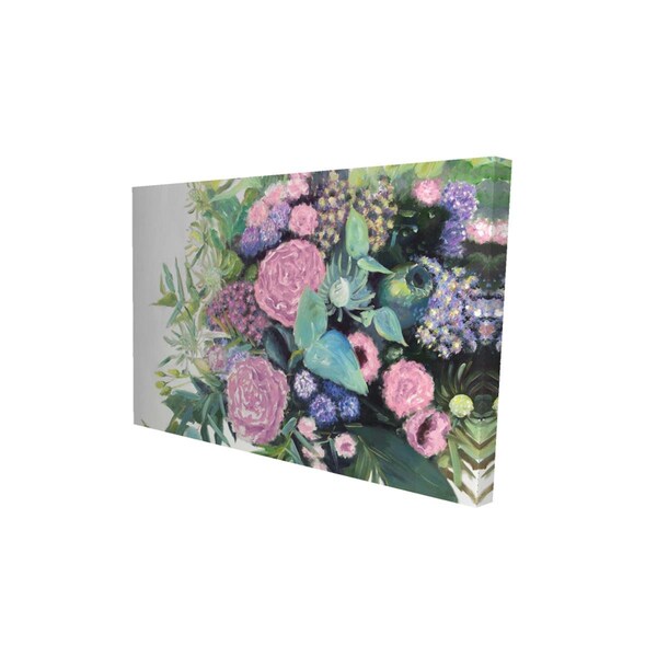 Fondo 20 x 30 in. Melody of Fuchsia Flowers-Print on Canvas - FO2790077