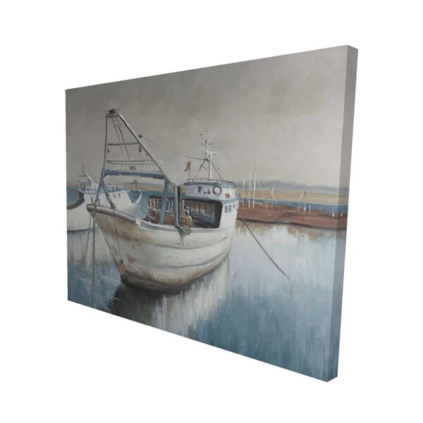 Fondo 16 x 20 in. Fishing Boat Desatured-Print on Canvas - FO2792722