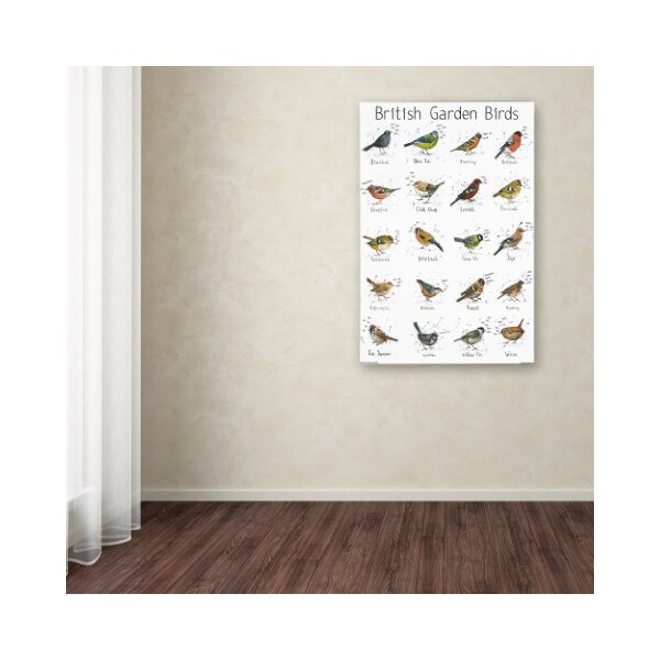 Trademark Fine Art Michelle Campbell 'Garden Bird Print' Canvas Art, 16x24 - ALI10879-C1624GG