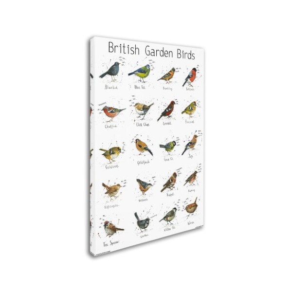 Trademark Fine Art Michelle Campbell 'Garden Bird Print' Canvas Art, 16x24 - ALI10879-C1624GG