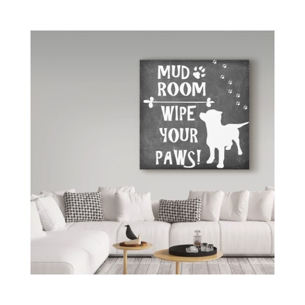Trademark Fine Art Lightboxjournal 'Mudroom Dog' Canvas Art, 14x14 - ALI23776-C1414GG