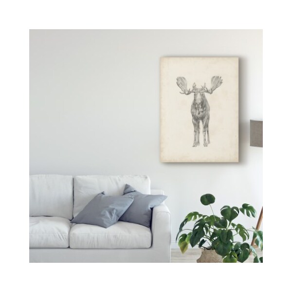 Trademark Fine Art Ethan Harper 'Moose Study Illustration' Canvas Art, 18x24 - WAG07352-C1824GG