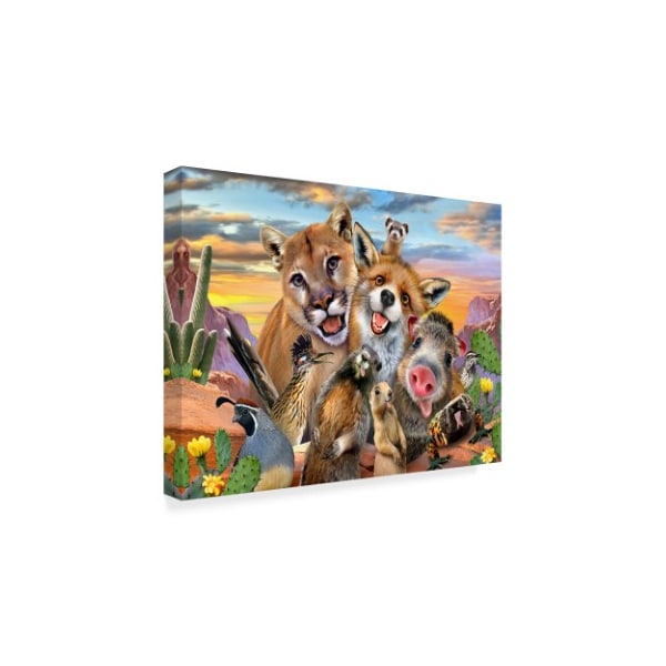 Trademark Fine Art Howard Robinson 'Goofy Animals' Canvas Art, 18x24 - ALI24002-C1824GG