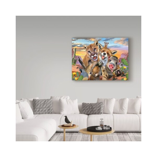Trademark Fine Art Howard Robinson 'Goofy Animals' Canvas Art, 18x24 - ALI24002-C1824GG