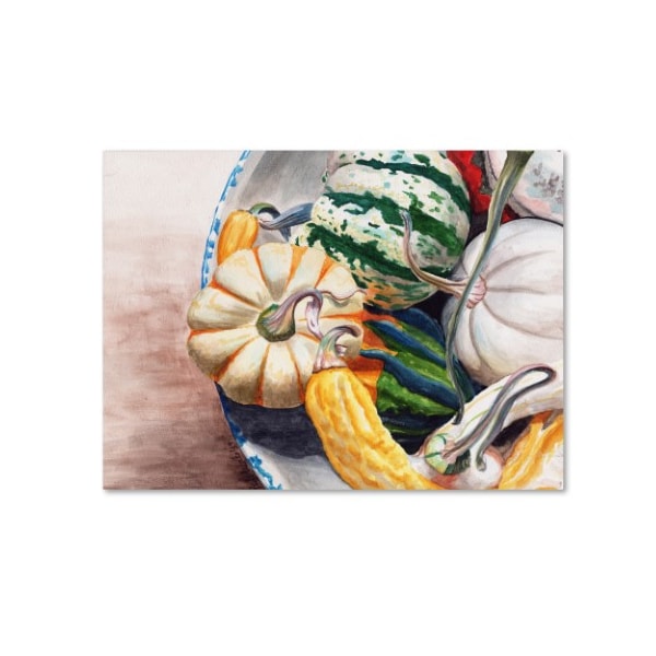 Trademark Fine Art Jennifer Redstreake 'Autumn Gourds' Canvas Art, 24x32 - JR0008-C2432GG