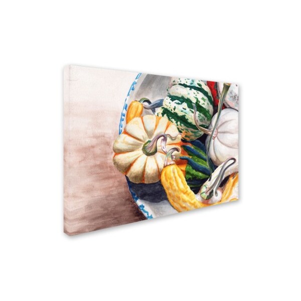 Trademark Fine Art Jennifer Redstreake 'Autumn Gourds' Canvas Art, 24x32 - JR0008-C2432GG