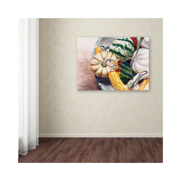 Trademark Fine Art Jennifer Redstreake 'Autumn Gourds' Canvas Art, 24x32 - JR0008-C2432GG