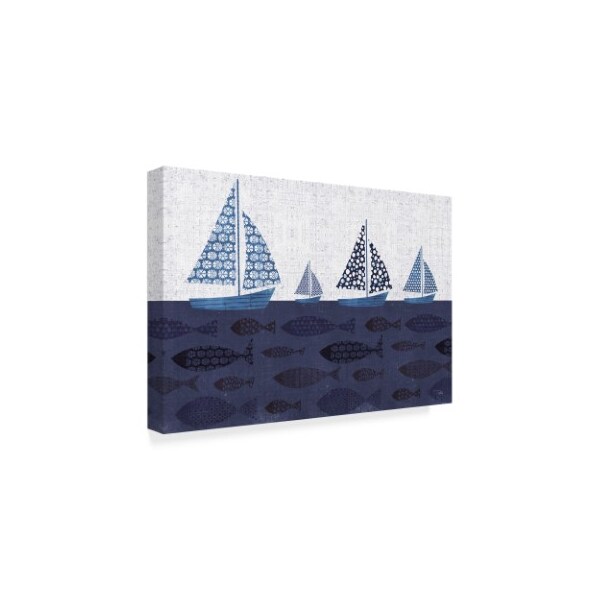 Trademark Fine Art Pela 'Sunday On The Coast Vii' Canvas Art, 16x24 - WAP07359-C1624GG