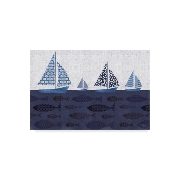 Trademark Fine Art Pela 'Sunday On The Coast Vii' Canvas Art, 16x24 - WAP07359-C1624GG