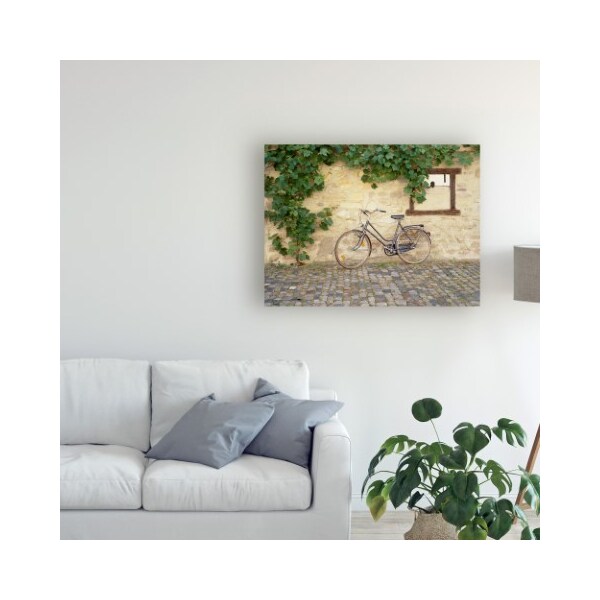 Trademark Fine Art Monte Nagler 'Bicycle Turckheim France Color' Canvas Art, 35x47 - ALI44815-C3547GG