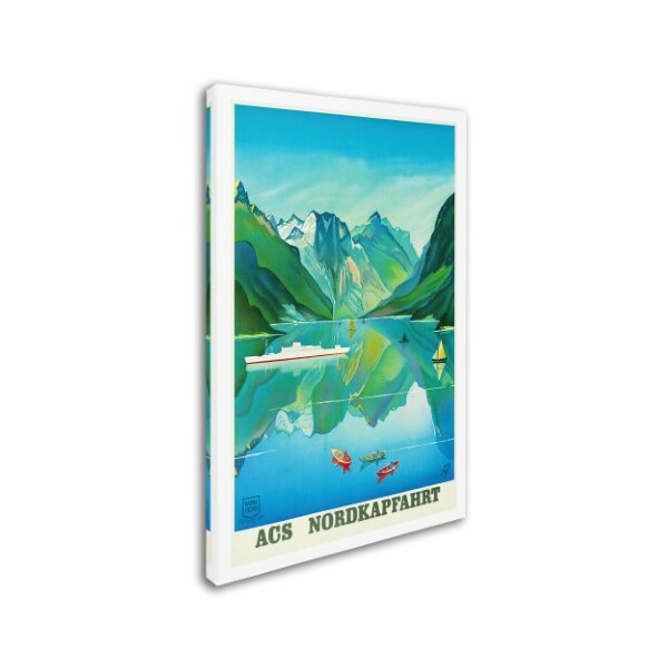 Trademark Fine Art Vintage Lavoie 'Travel Ship 123' Canvas Art, 12x19 - ALI19685-C1219GG