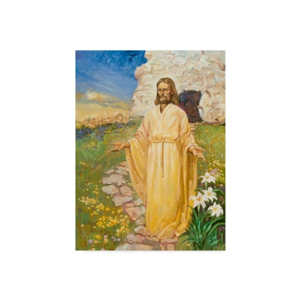 Trademark Fine Art Hal Frenck 'Jesus Has Risen' Canvas Art, 18x24 - ALI35602-C1824GG