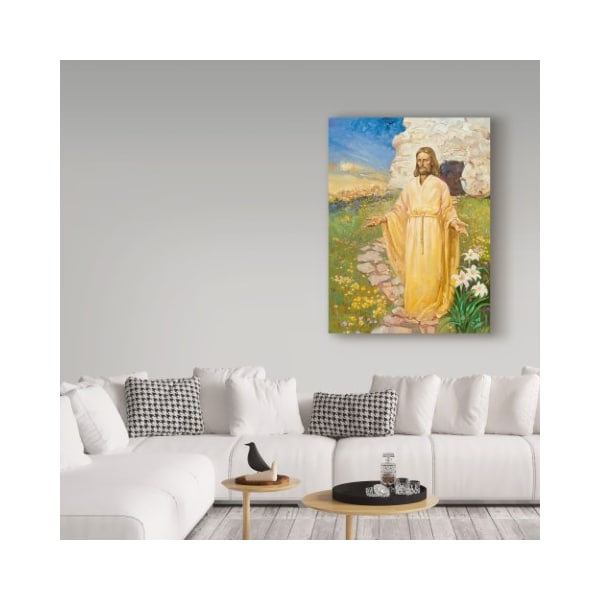 Trademark Fine Art Hal Frenck 'Jesus Has Risen' Canvas Art, 18x24 - ALI35602-C1824GG