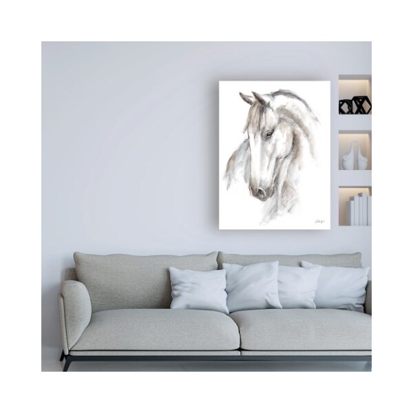 Trademark Fine Art Ethan Harper 'Watercolor Equine Study II' Canvas Art, 14x19 - WAG15797-C1419GG