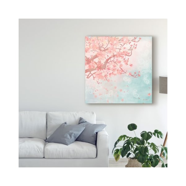 Trademark Fine Art Evelia Designs 'Sweet Cherry Blossoms Iii' Canvas Art, 14x14 - WAG05962-C1414GG