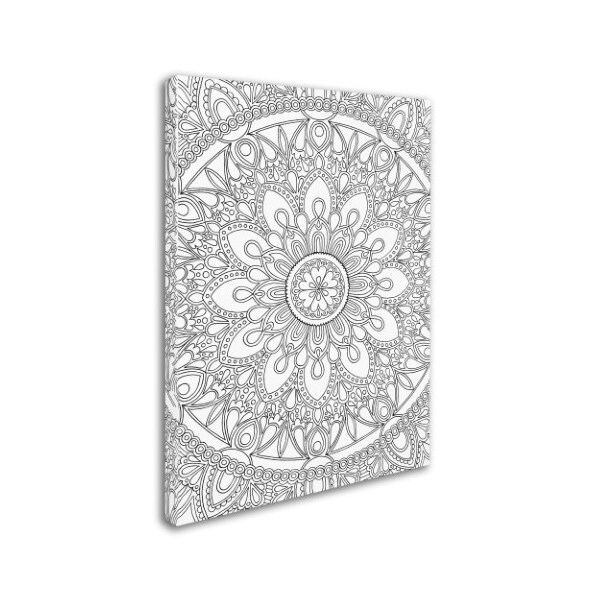 Trademark Fine Art Hello Angel 'Delightful Mandala' Canvas Art, 35x47 - ALI2843-C3547GG