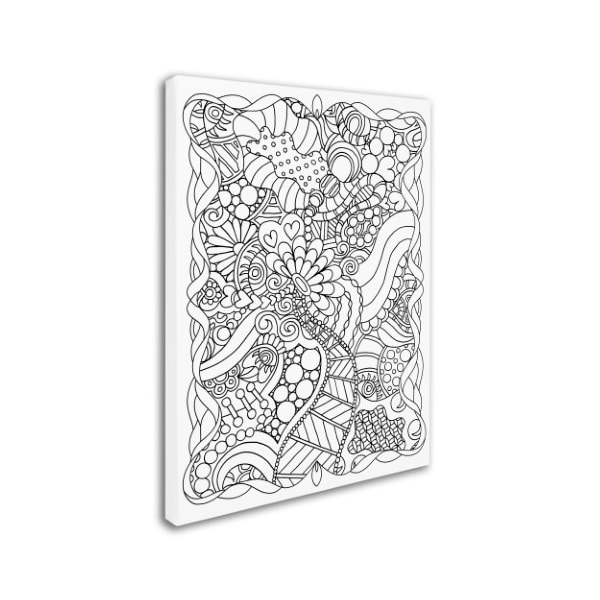 Trademark Fine Art Kathy G. Ahrens 'Mixed Coloring Book 63' Canvas Art, 35x47 - ALI3488-C3547GG