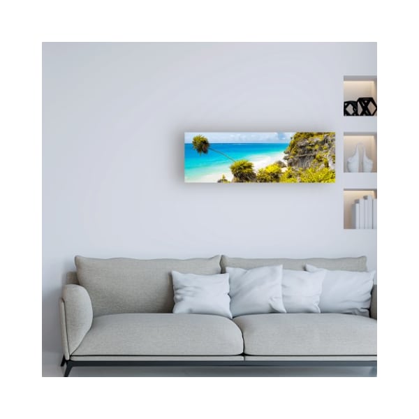 Trademark Fine Art Philippe Hugonnard 'Viva Mexico 2 Caribbean Coastline Tulum I' Canvas Art, 8x24 - PH01511-C824GG